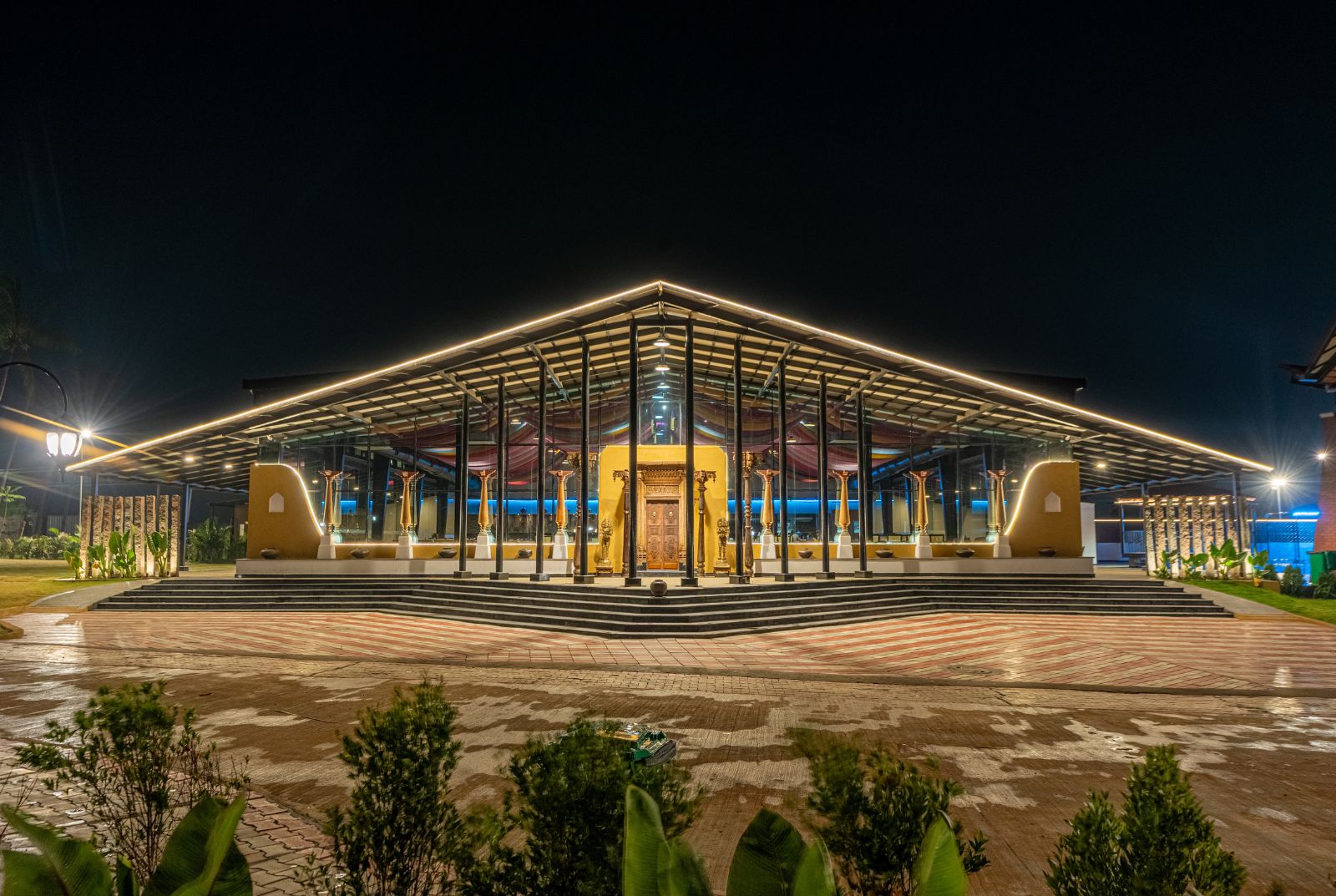 serene resort hyderabad dining hall