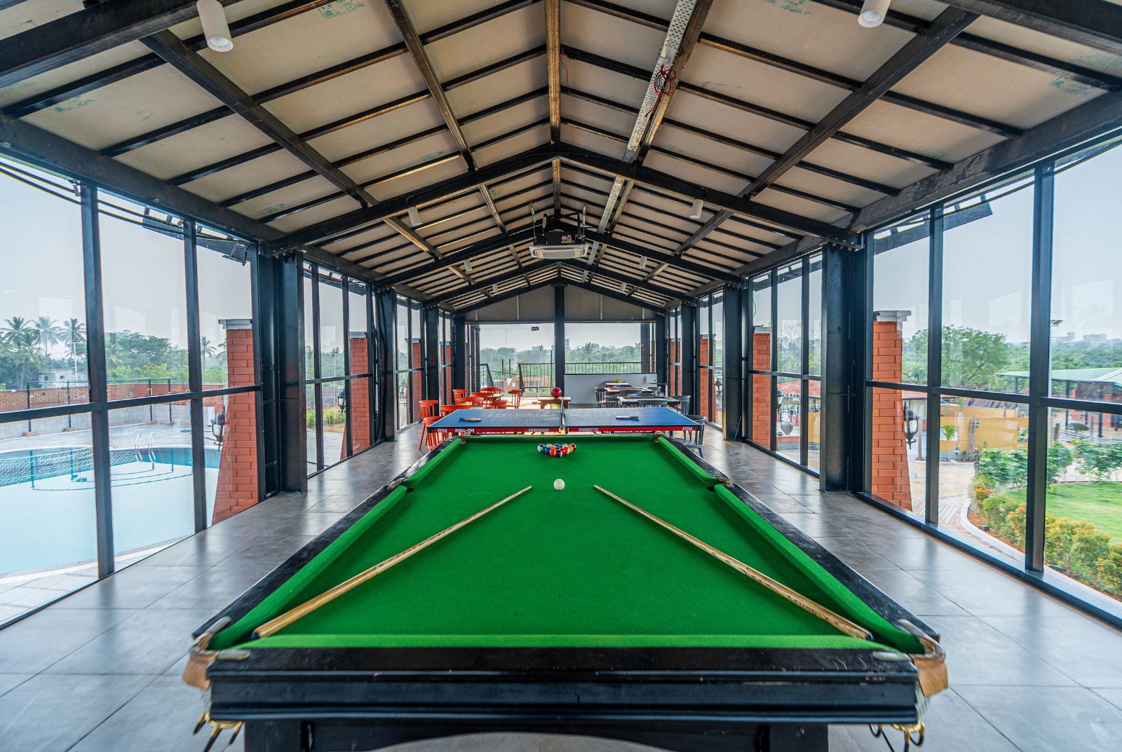 serene resort hyderabad gaming room